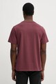 Odzież Levi's t-shirt bawełniany SS ORIGINAL HM TEE 56605.0199 bordowy