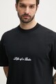 BALR. t-shirt bawełniany czarny B1112.1285
