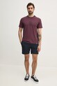 BALR. tricou din bumbac B1112.1292 burgundia SS25