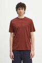 C.P. Company tricou din bumbac print portocaliu 18CMTS030A005100W
