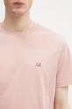 C.P. Company t-shirt bawełniany różowy 18CMTS030A005100W