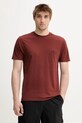 C.P. Company t-shirt bawełniany bawełna brązowy 18CMTS031A005100W