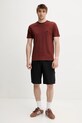 C.P. Company t-shirt bawełniany 18CMTS031A005100W brązowy SS25
