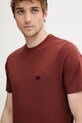 C.P. Company t-shirt bawełniany brązowy 18CMTS031A005100W
