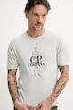 C.P. Company t-shirt bawełniany szary 18CMTS288A006057O