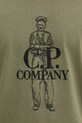 Бавовняна футболка C.P. Company 18CMTS288A006057O зелений
