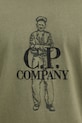 Bavlněné tričko C.P. Company 18CMTS288A006057O zelená