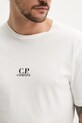 C.P. Company tricou din bumbac 18CMTS317A005431G alb
