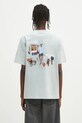 Îmbrăcăminte Filling Pieces tricou din bumbac Dog Walker 74499819980 albastru