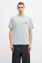 Clothing Filling Pieces cotton t-shirt Dog Walker 74499819980 blue