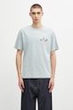 Clothing Filling Pieces cotton t-shirt Dog Walker 74499819980 blue