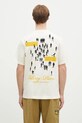 Filling Pieces tricou din bumbac United by Generations print bej 74499879936