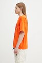 Napapijri t-shirt bawełniany S-Tusco NP0A4IEEA001 pomarańczowy SS25