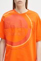 Napapijri t-shirt bawełniany S-Tusco pomarańczowy NP0A4IEEA001