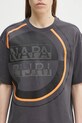 Napapijri t-shirt bawełniany S-Tusco szary NP0A4IEEH981