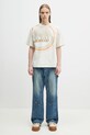 Napapijri t-shirt bawełniany S-Tusco NP0A4IEEN1J1 beżowy