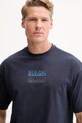 Napapijri pamut póló S-Cortona sötétkék NP0A4ILQ1761