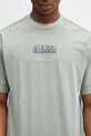 Napapijri t-shirt bawełniany S-Cortona zielony NP0A4ILQG1X1