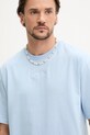 Bavlněné tričko Karl Kani modrá 60300338