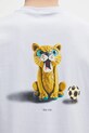 Бавовняна футболка Puma GRAPHICS The Puma Cat Tee блакитний 629411