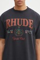 Pamučna majica RHUDE Bay Of Angels siva RHPS25TT01012