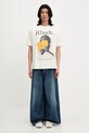 RHUDE t-shirt bawełniany Ponytail RHSS25TT08012 beżowy