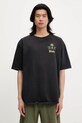 RHUDE t-shirt bawełniany Tabaco nadruk czarny RHSS25TT09012