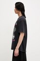 RHUDE t-shirt bawełniany Petrol Patch RHSS25TT12012 czarny SS25