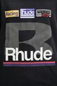 RHUDE t-shirt bawełniany Petrol Patch czarny RHSS25TT12012
