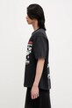 RHUDE t-shirt bawełniany Champions Du Monde RHSS25TT14012 czarny SS25