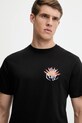 Rip Curl t-shirt bawełniany DAZED czarny 0OFMTE