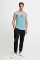 Rip Curl tricou din bumbac RAW ENERGY 0OKMTE turcoaz SS25