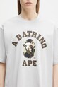 Pamučna majica A Bathing Ape Map Camo College siva 1L30110323