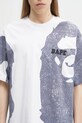 Хлопковая футболка A Bathing Ape Water Print College белый 1L30109339
