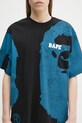A Bathing Ape t-shirt bawełniany Water Print College czarny 1L30109339