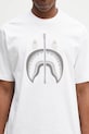 A Bathing Ape t-shirt in cotone Chain Stitch Shark bianco 1L30109343