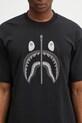 A Bathing Ape t-shirt in cotone Chain Stitch Shark nero 1L30109343