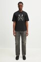 A Bathing Ape t-shirt in cotone Chain Stitch Shark 1L30109343 nero