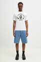 Pamučna majica A Bathing Ape 1St Camo Crazy Sta College 1L30110016 bijela