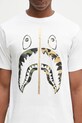 A Bathing Ape t-shirt bawełniany 1St Camo Separate Shark biały 1L30110018