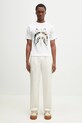 A Bathing Ape t-shirt bawełniany 1St Camo Separate Shark 1L30110018 biały