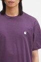 Bavlněné tričko Carhartt WIP S/S Madison T-Shirt fialová I033000.2RPXX