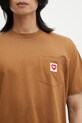 Carhartt WIP t-shirt in cotone S/S Pocket Heart T-Shirt marrone I032128.HZXX