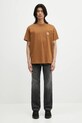 Carhartt WIP t-shirt in cotone S/S Pocket Heart T-Shirt I032128.HZXX marrone