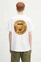 Хлопковая футболка Carhartt WIP S/S Button T-Shirt печать белый I034658.02XX