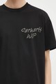 Βαμβακερό μπλουζάκι Carhartt WIP S/S Sunflower T-Shirt μαύρο I034661.89XX