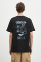 Хлопковая футболка Carhartt WIP S/S Catalogue T-Shirt печать чёрный I034644.2X8XX