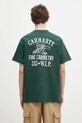 Odzież Carhartt WIP t-shirt bawełniany S/S Cabinetry T-Shirt I034779.2RQXX zielony