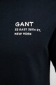 Βαμβακερό μπλουζάκι Gant 2003300 σκούρο μπλε