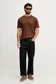 Gant t-shirt lniany 2003318 brązowy SS26